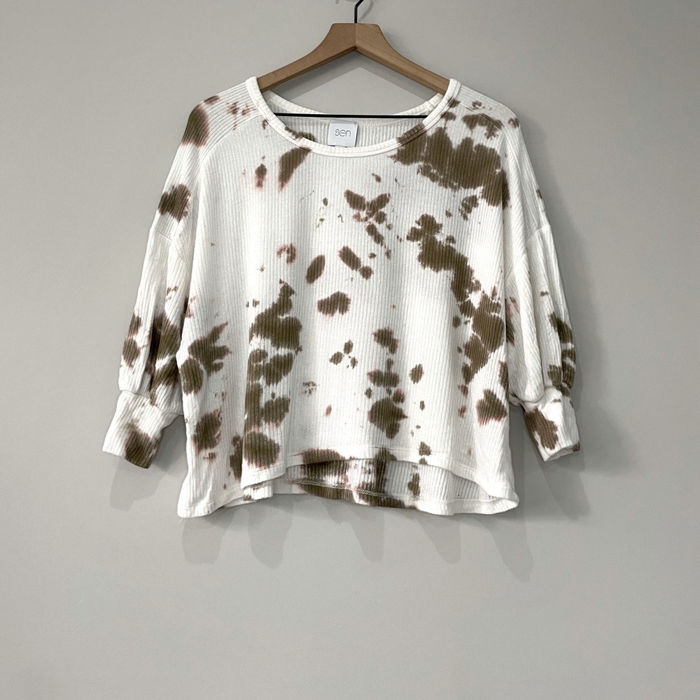 Sen oversized boxy knit top small